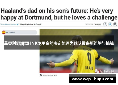 菲奥利奇加盟HNK戈里察的决定能否为球队带来新希望与挑战